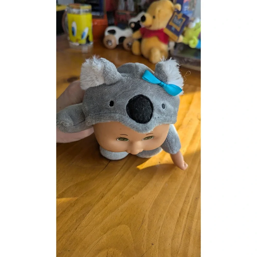 Cabbage Patch Kids Cuties Koala Plush Doll Grey Polka‎ Dot 9 Inch Green Eyes